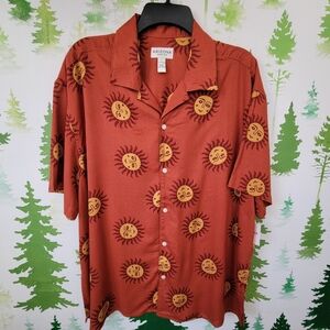 Arizona Big and Tall Short Sleeve Button-Down Shirt.